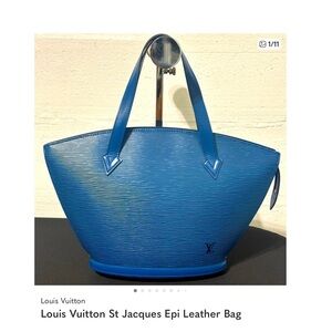 Vintage Blue Louis Vuitton Classic Bag marked down